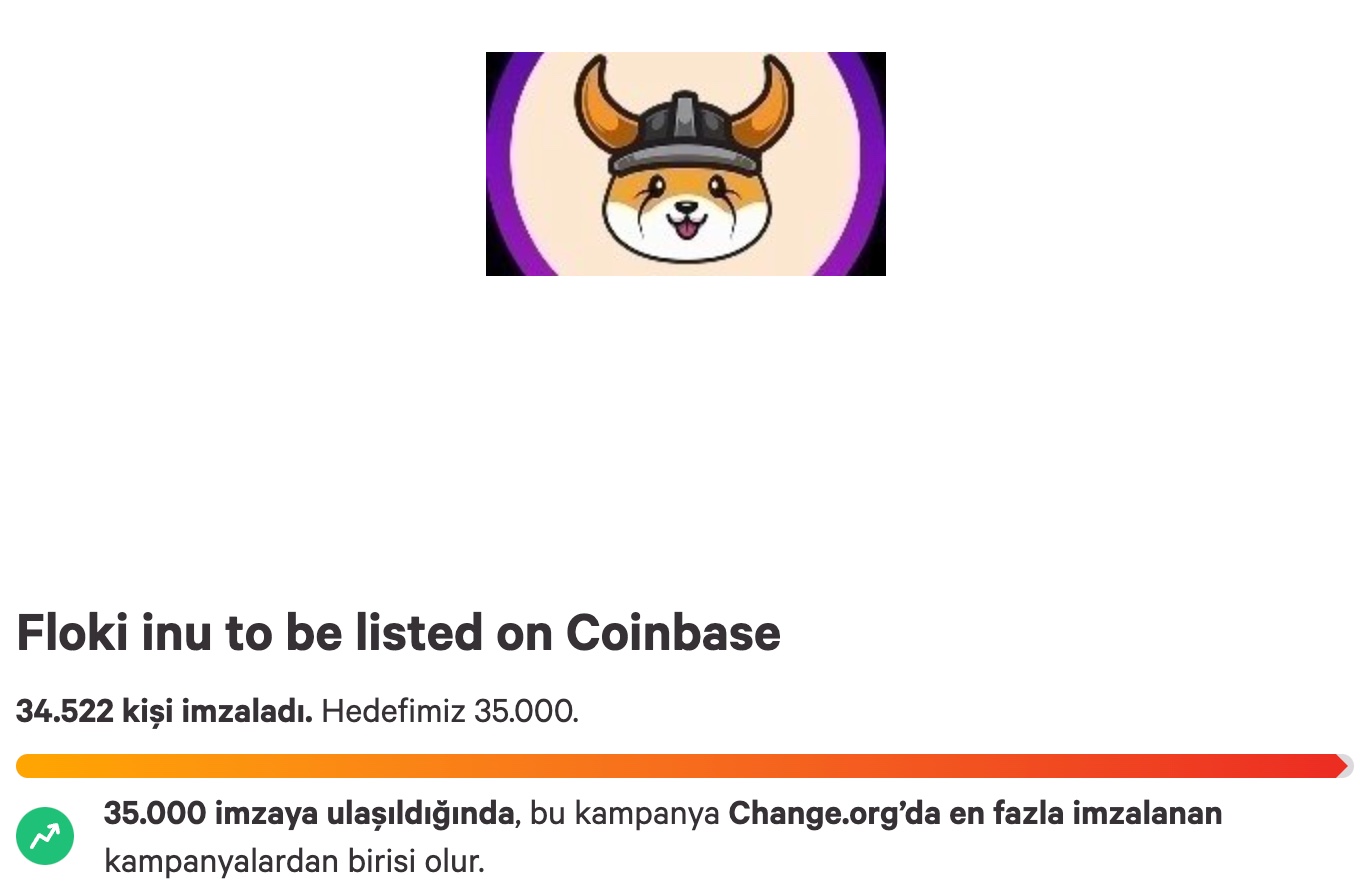 floki inu coinbase listelenmesi icin 35 000 imzaya yaklasti 2