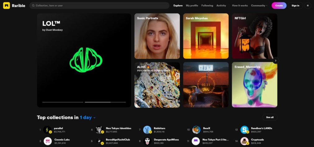 rarible homepage 1536x720 1