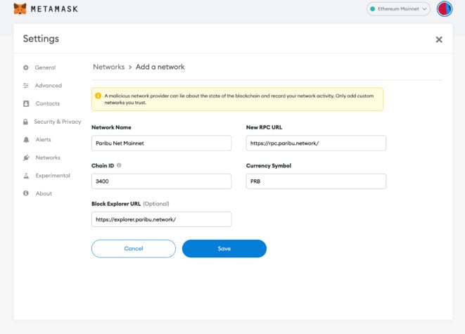 metamask paribu agi ekleme