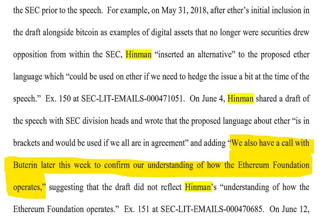 Hinman Belgelerinde Ethereum Detayi33